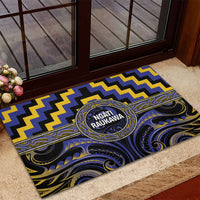 Aotearoa Ngati Raukawa Rubber Doormat Maori Iwi Poutama Puhoro Tattoo LT14 - Polynesian Pride