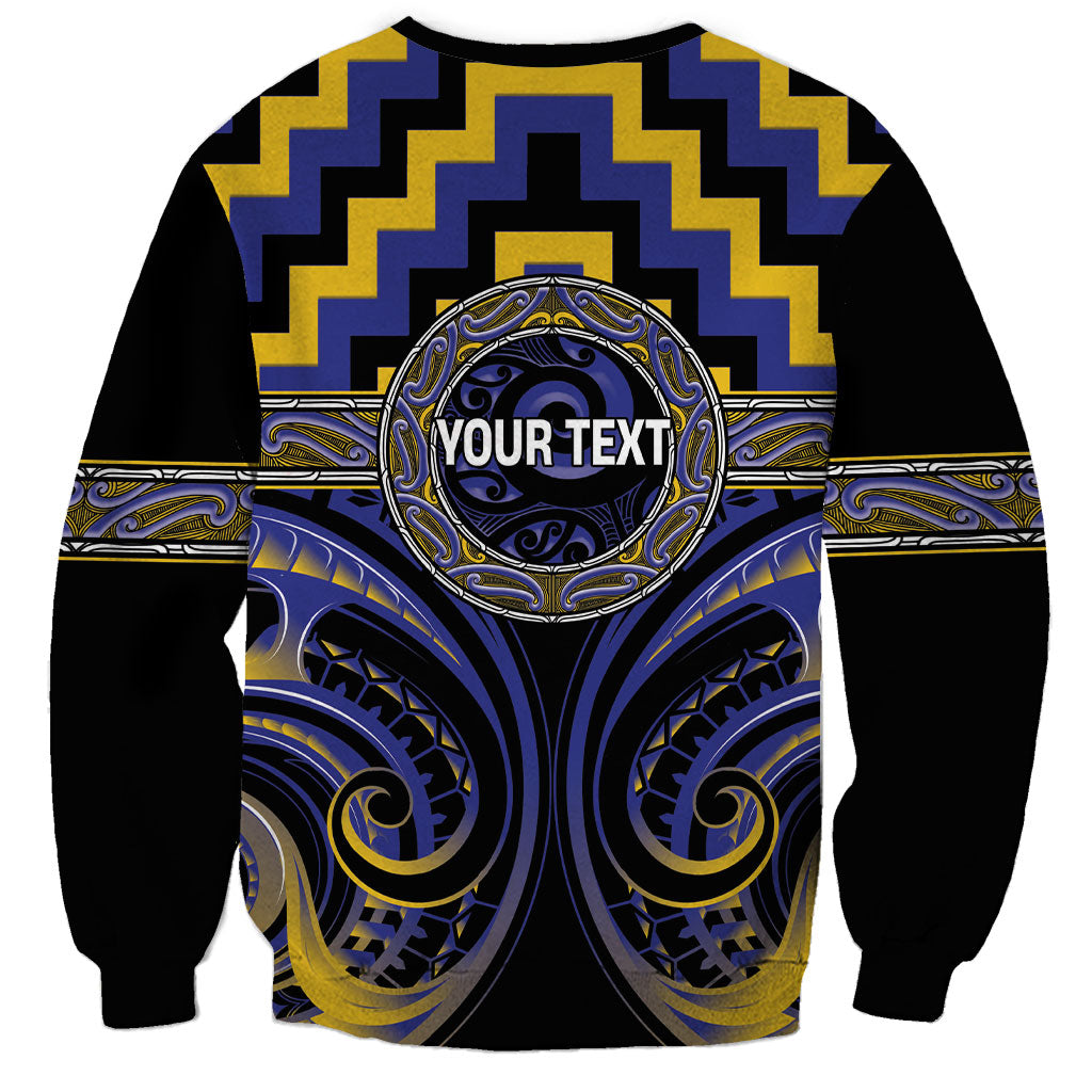 Aotearoa Ngati Raukawa Personalised Sweatshirt Maori Iwi Poutama Puhoro Tattoo LT14 - Polynesian Pride