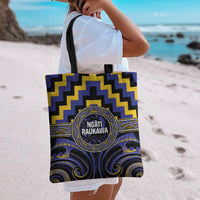 Aotearoa Ngati Raukawa Tote Bag Maori Iwi Poutama Puhoro Tattoo LT14 - Polynesian Pride