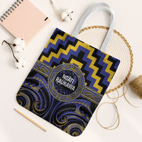 Aotearoa Ngati Raukawa Tote Bag Maori Iwi Poutama Puhoro Tattoo LT14 White Strap One Size Blue - Polynesian Pride