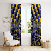 Aotearoa Ngati Raukawa Window Curtain Maori Iwi Poutama Puhoro Tattoo LT14 - Polynesian Pride
