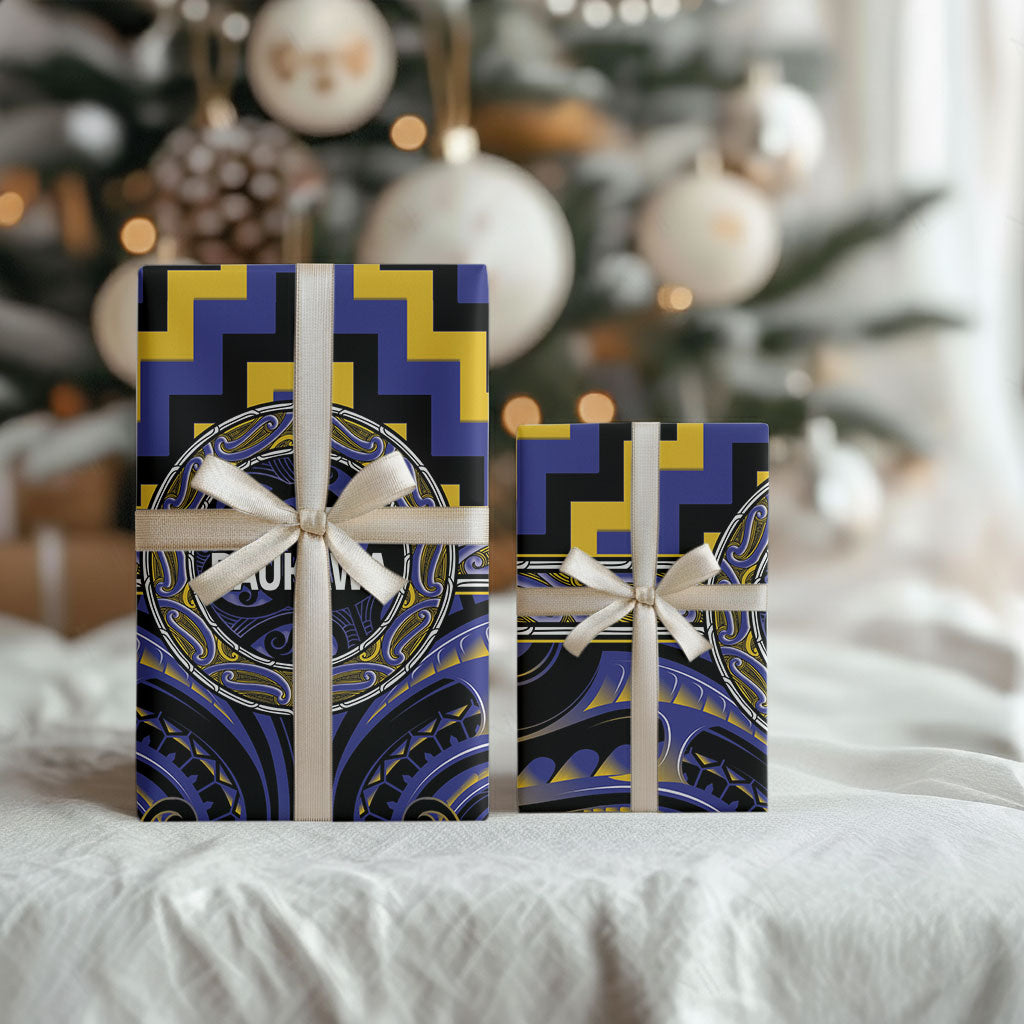 Aotearoa Ngati Raukawa Wrapping Paper Maori Iwi Poutama Puhoro Tattoo LT14 - Polynesian Pride
