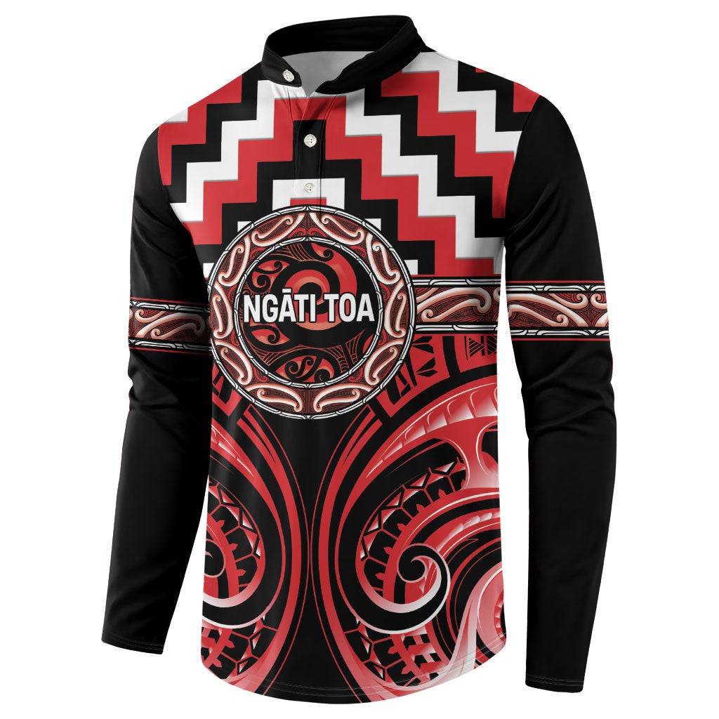 Aotearoa Ngati Toa Personalised Button Sweatshirt Maori Iwi Poutama Puhoro Tattoo LT14 - Polynesian Pride