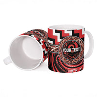 Aotearoa Ngati Toa Personalised Ceramic Mug Maori Iwi Poutama Puhoro Tattoo LT14 - Polynesian Pride