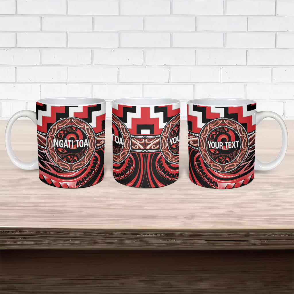 Aotearoa Ngati Toa Personalised Ceramic Mug Maori Iwi Poutama Puhoro Tattoo LT14 - Polynesian Pride