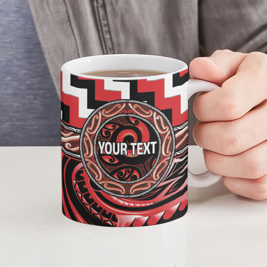Aotearoa Ngati Toa Personalised Ceramic Mug Maori Iwi Poutama Puhoro Tattoo LT14 - Polynesian Pride