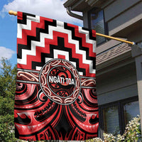 Aotearoa Ngati Toa Garden Flag Maori Iwi Poutama Puhoro Tattoo LT14 - Polynesian Pride