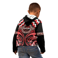 Aotearoa Ngati Toa Personalised Kid Hoodie Maori Iwi Poutama Puhoro Tattoo LT14 - Polynesian Pride