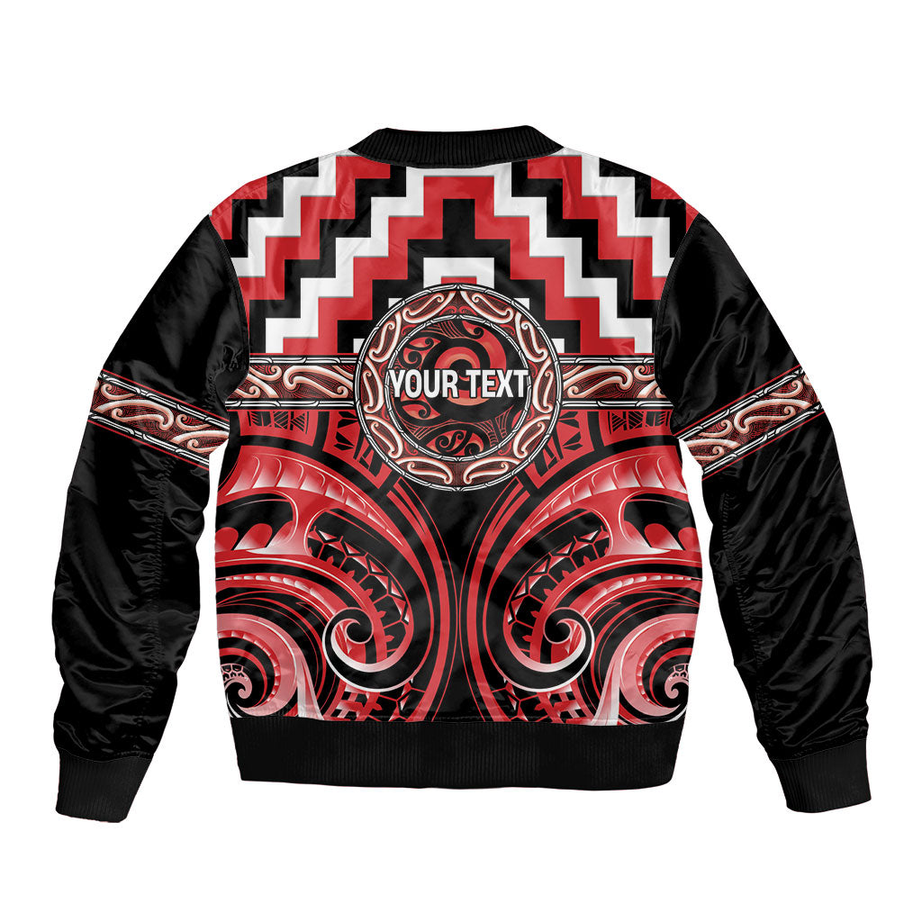 Aotearoa Ngati Toa Personalised Sleeve Zip Bomber Jacket Maori Iwi Poutama Puhoro Tattoo LT14 - Polynesian Pride