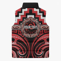 Aotearoa Ngati Toa Personalised Sleeveless Puffer Jacket Maori Iwi Poutama Puhoro Tattoo LT14 - Polynesian Pride