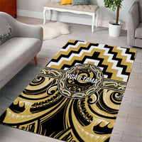 Aotearoa Ngati Tama Area Rug Maori Iwi Poutama Puhoro Tattoo LT14 - Polynesian Pride