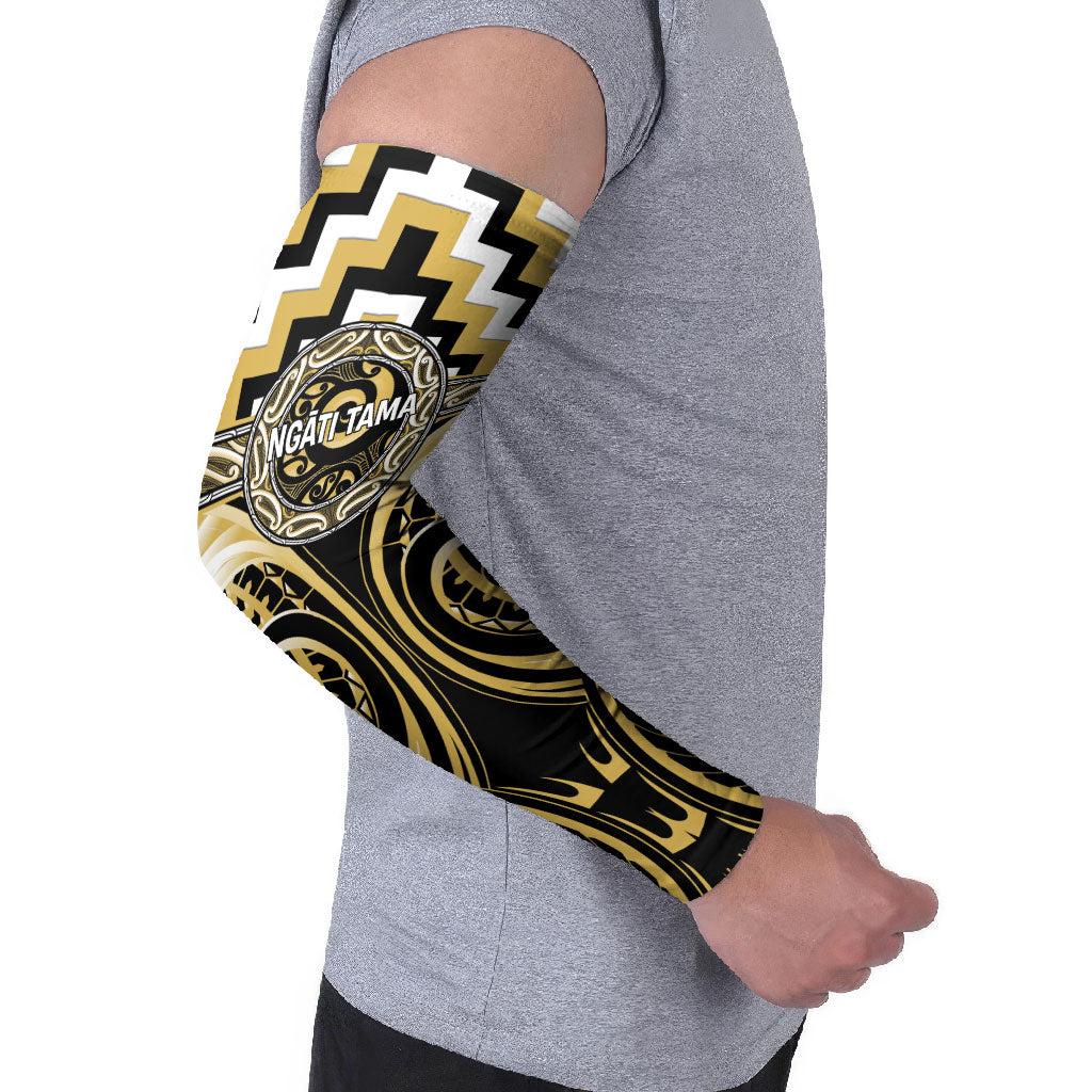 Aotearoa Ngati Tama Personalised Arm Sleeves Maori Iwi Poutama Puhoro Tattoo LT14 - Polynesian Pride