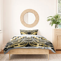 Aotearoa Ngati Tama Bedding Set Maori Iwi Poutama Puhoro Tattoo LT14 - Polynesian Pride