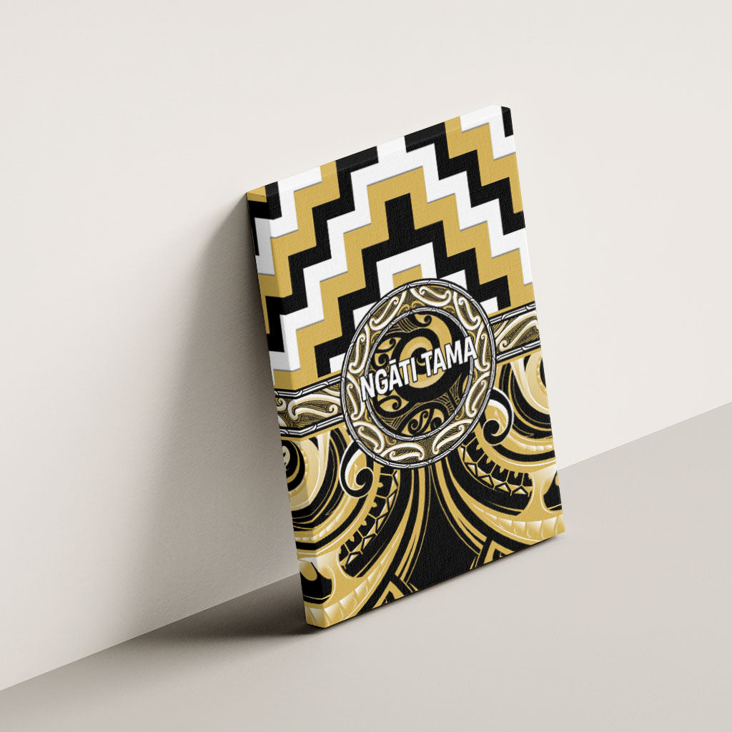 Aotearoa Ngati Tama Canvas Wall Art Maori Iwi Poutama Puhoro Tattoo LT14 - Polynesian Pride