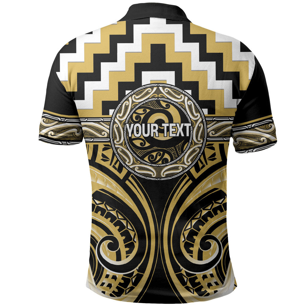 Aotearoa Ngati Tama Personalised Polo Shirt Maori Iwi Poutama Puhoro Tattoo LT14 - Polynesian Pride