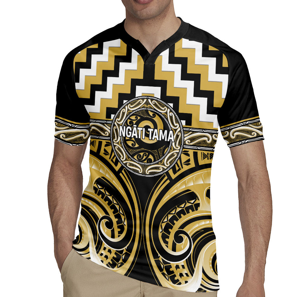 Aotearoa Ngati Tama Personalised Rugby Jersey Maori Iwi Poutama Puhoro Tattoo LT14 - Polynesian Pride