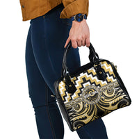 Aotearoa Ngati Tama Shoulder Handbag Maori Iwi Poutama Puhoro Tattoo LT14 - Polynesian Pride