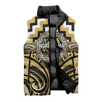 Aotearoa Ngati Tama Personalised Sleeveless Puffer Jacket Maori Iwi Poutama Puhoro Tattoo LT14 - Polynesian Pride