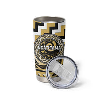 Aotearoa Ngati Tama Personalised Tumbler Cup Maori Iwi Poutama Puhoro Tattoo LT14 - Polynesian Pride