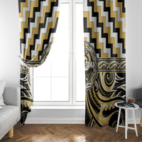 Aotearoa Ngati Tama Window Curtain Maori Iwi Poutama Puhoro Tattoo LT14 - Polynesian Pride