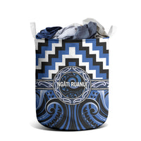 Aotearoa Ngati Ruanui Laundry Basket Maori Iwi Poutama Puhoro Tattoo LT14 - Polynesian Pride