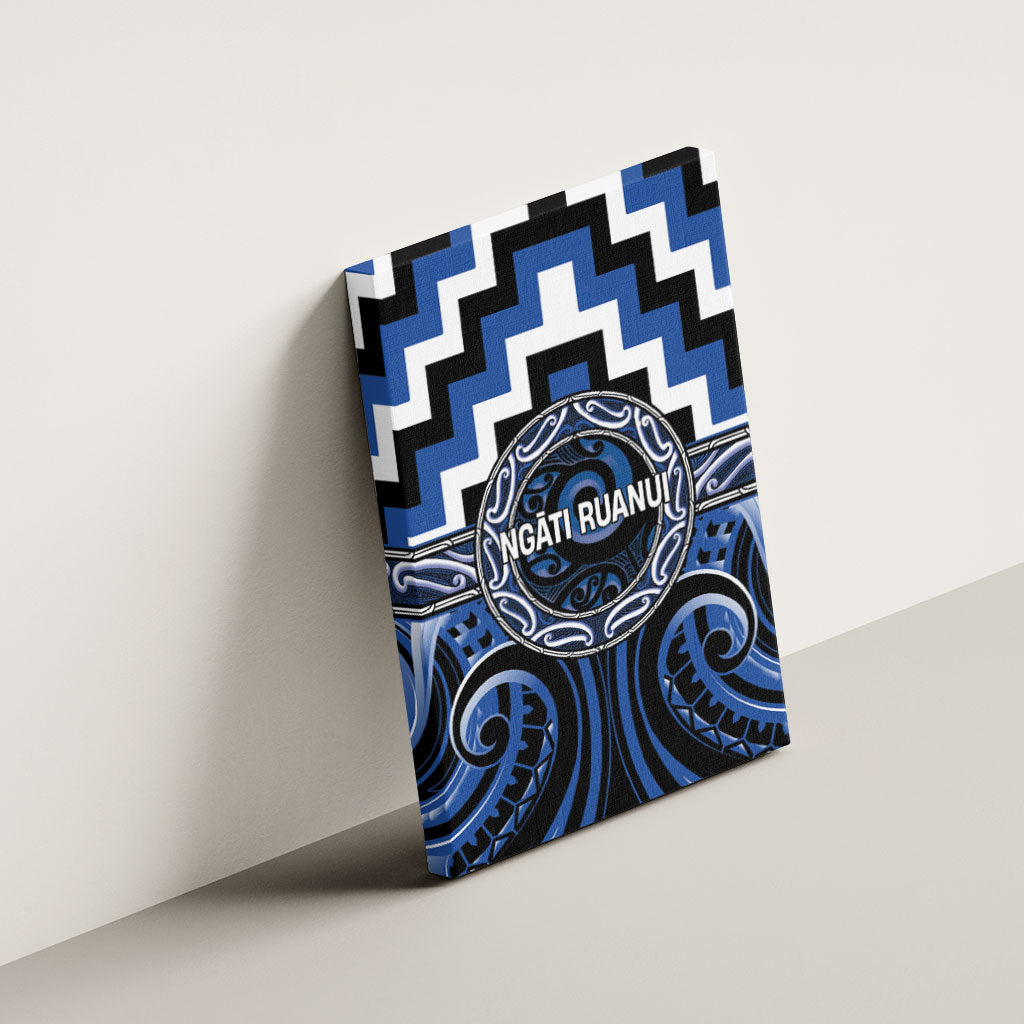 Aotearoa Ngati Ruanui Canvas Wall Art Maori Iwi Poutama Puhoro Tattoo LT14 - Polynesian Pride