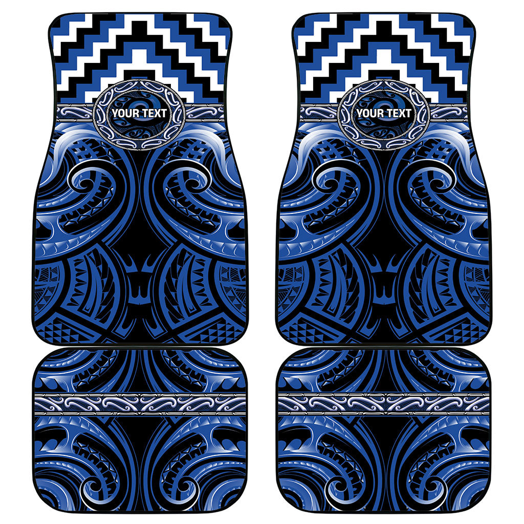 Aotearoa Ngati Ruanui Personalised Car Mats Maori Iwi Poutama Puhoro Tattoo LT14 - Polynesian Pride