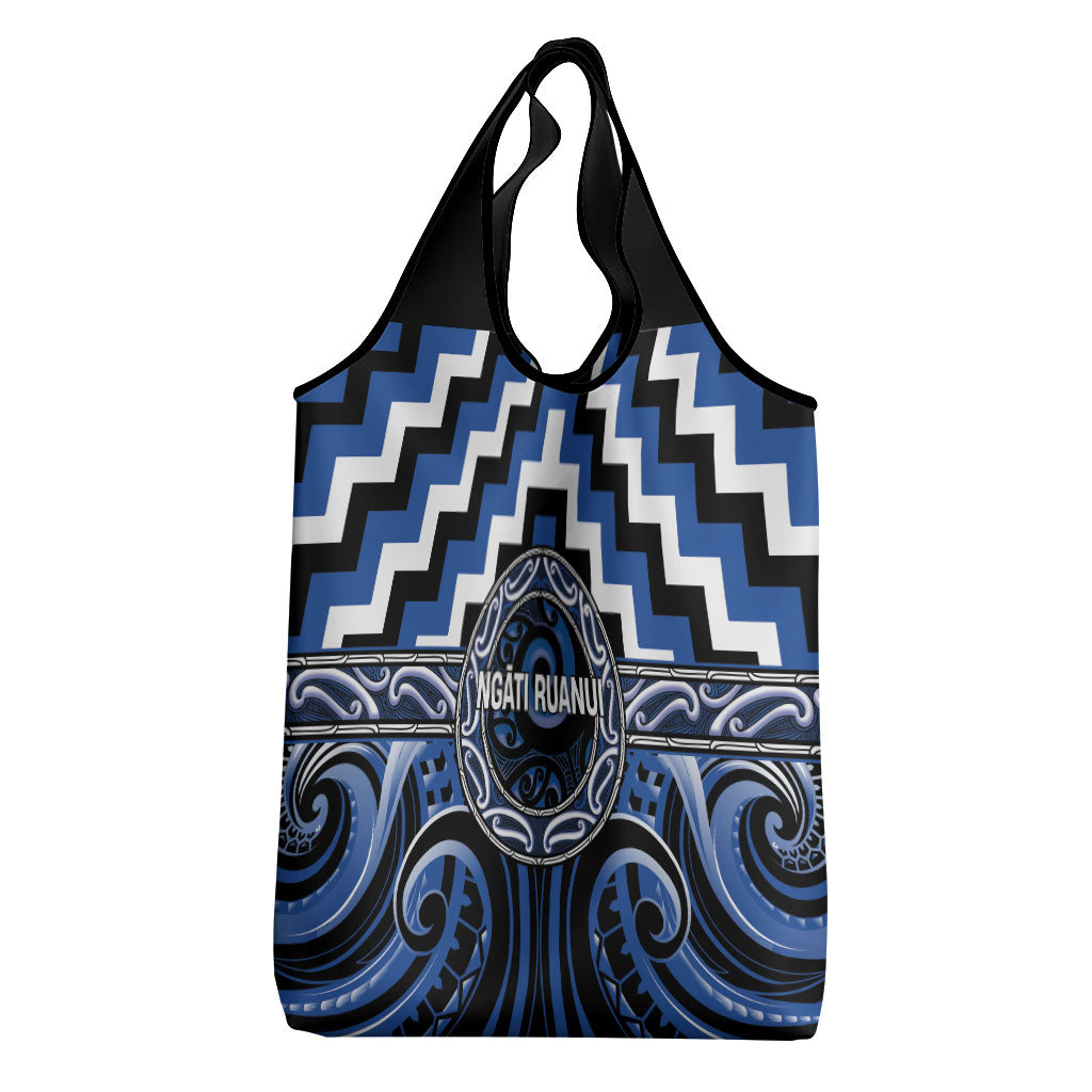 Aotearoa Ngati Ruanui Grocery Bag Maori Iwi Poutama Puhoro Tattoo LT14 - Polynesian Pride