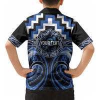 Aotearoa Ngati Ruanui Personalised Kid Hawaiian Shirt Maori Iwi Poutama Puhoro Tattoo LT14 - Polynesian Pride