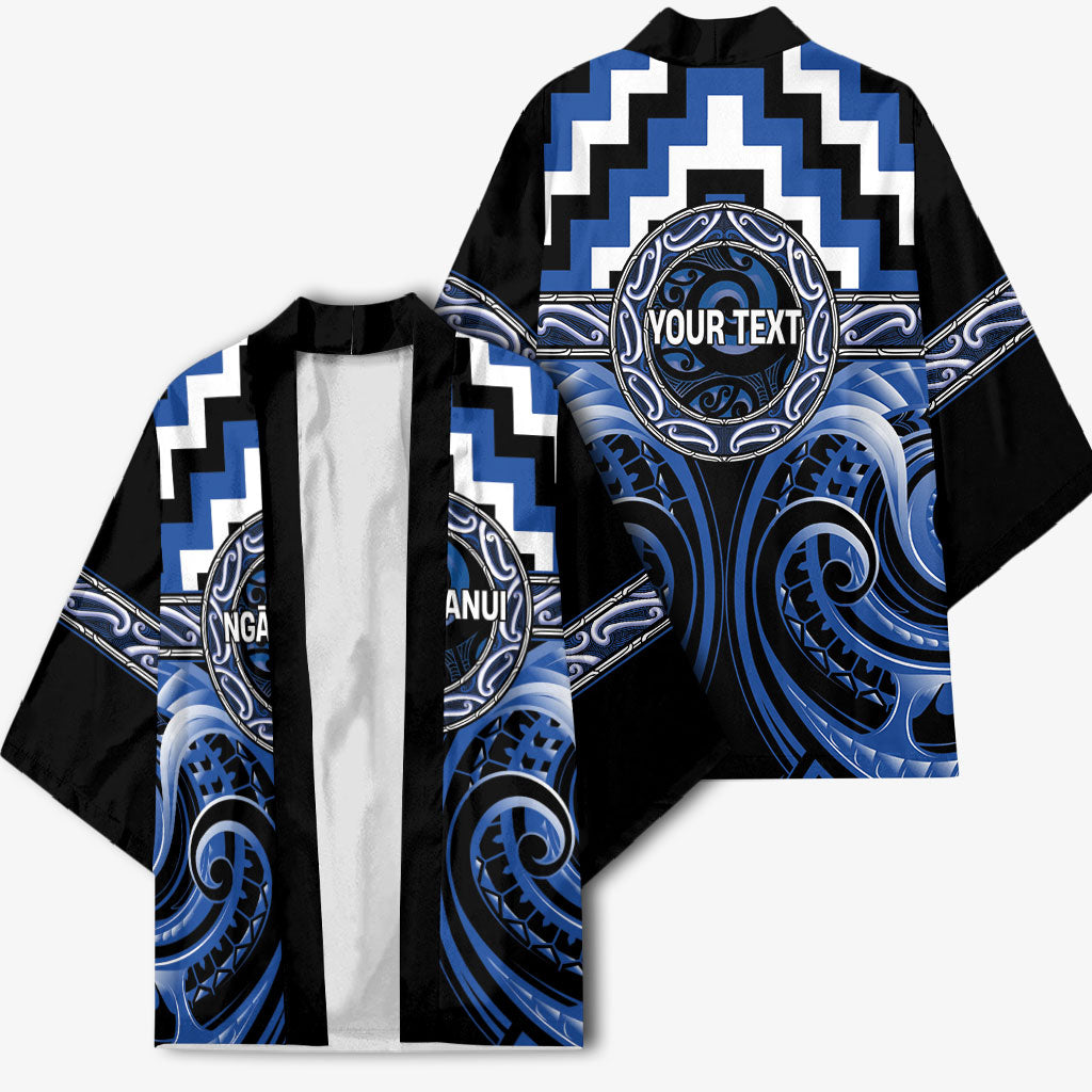 Aotearoa Ngati Ruanui Personalised Kimono Maori Iwi Poutama Puhoro Tattoo LT14 - Polynesian Pride