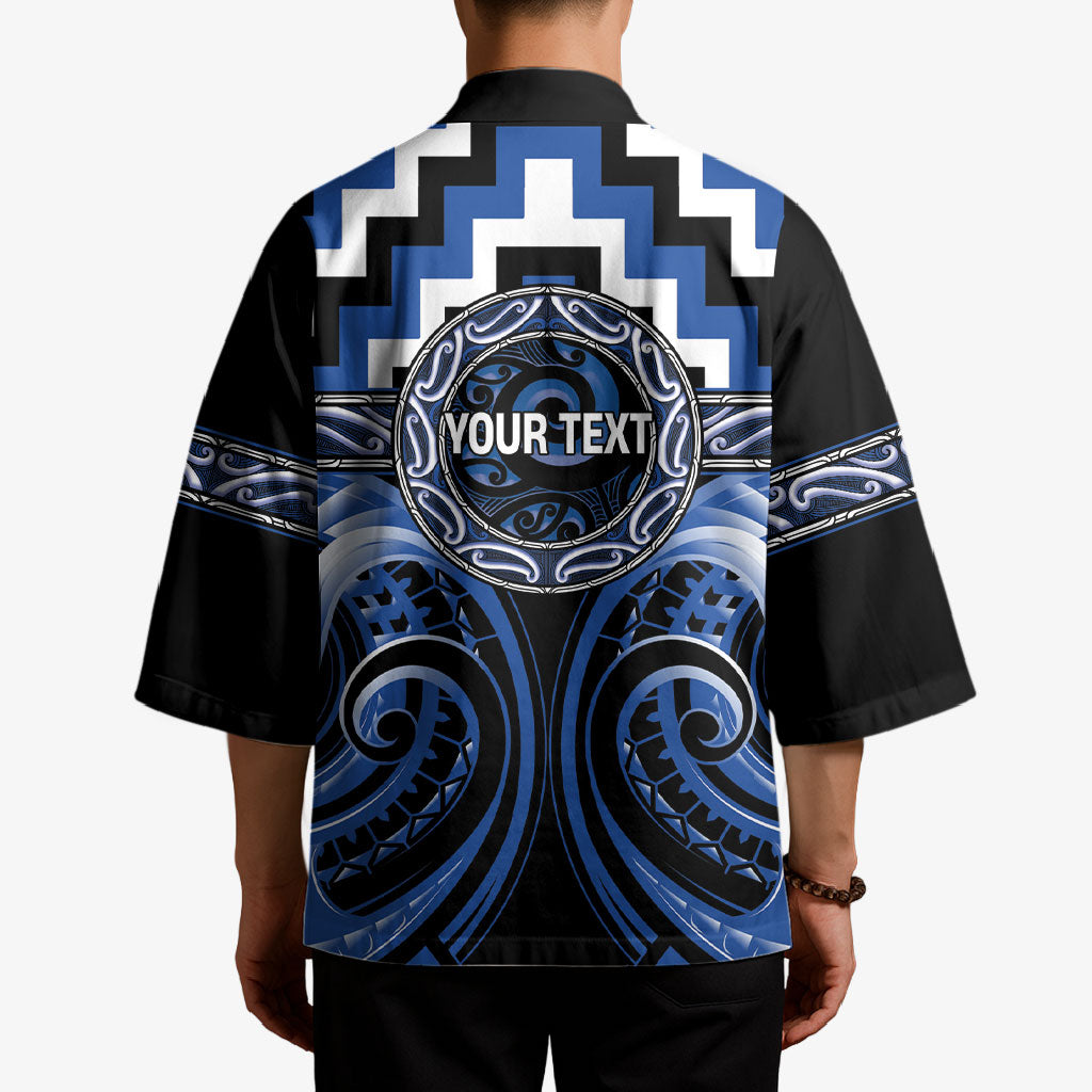 Aotearoa Ngati Ruanui Personalised Kimono Maori Iwi Poutama Puhoro Tattoo LT14 - Polynesian Pride
