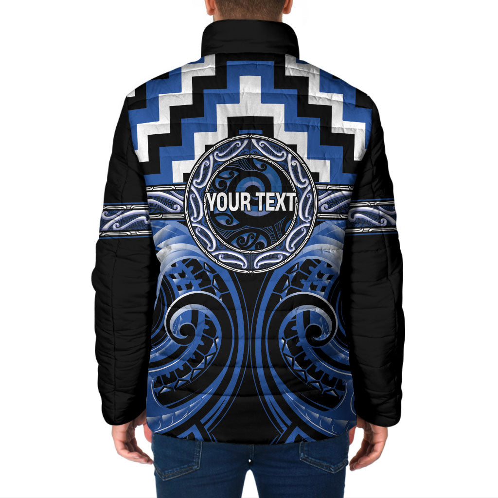 Aotearoa Ngati Ruanui Personalised Padded Jacket Maori Iwi Poutama Puhoro Tattoo LT14 - Polynesian Pride