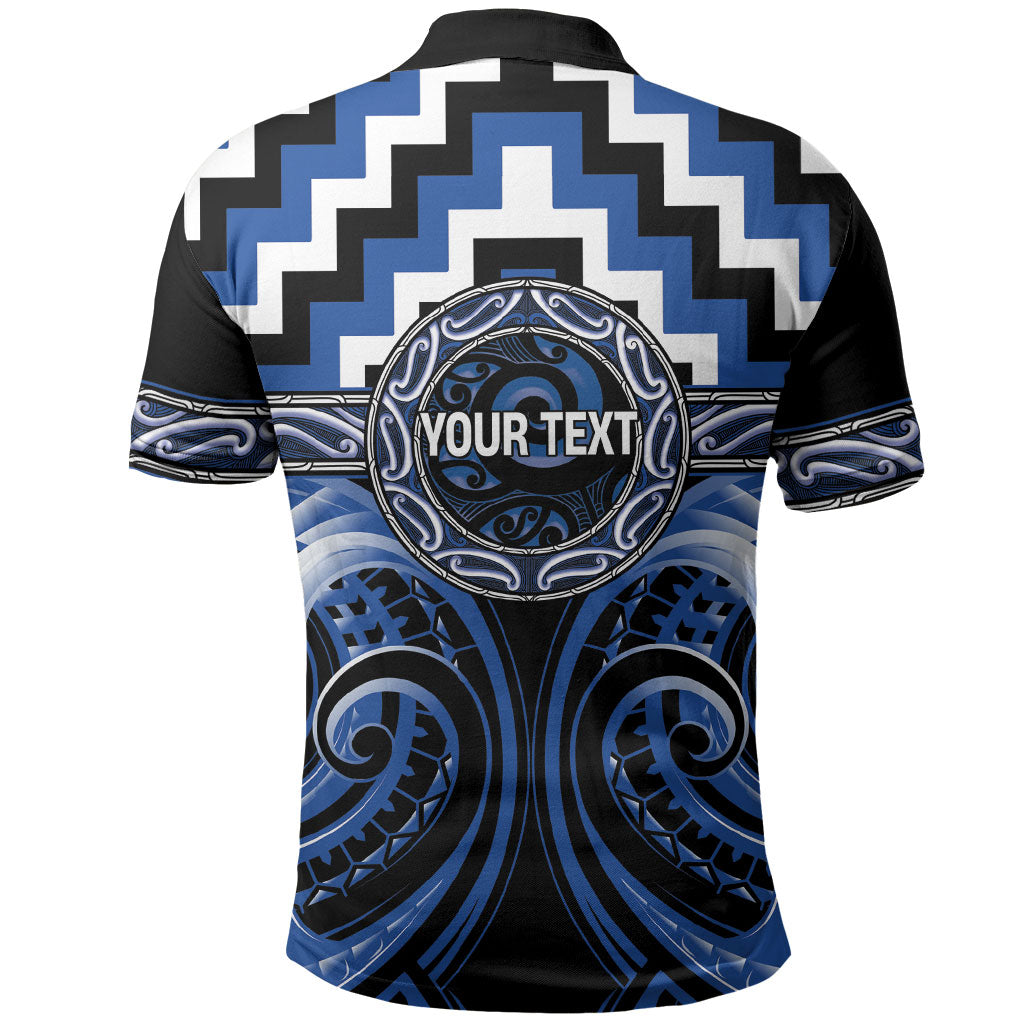 Aotearoa Ngati Ruanui Personalised Polo Shirt Maori Iwi Poutama Puhoro Tattoo LT14 - Polynesian Pride