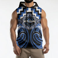 Aotearoa Ngati Ruanui Personalised Sleeveless Hoodie Maori Iwi Poutama Puhoro Tattoo LT14 - Polynesian Pride