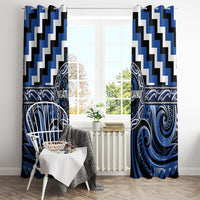 Aotearoa Ngati Ruanui Window Curtain Maori Iwi Poutama Puhoro Tattoo LT14 - Polynesian Pride