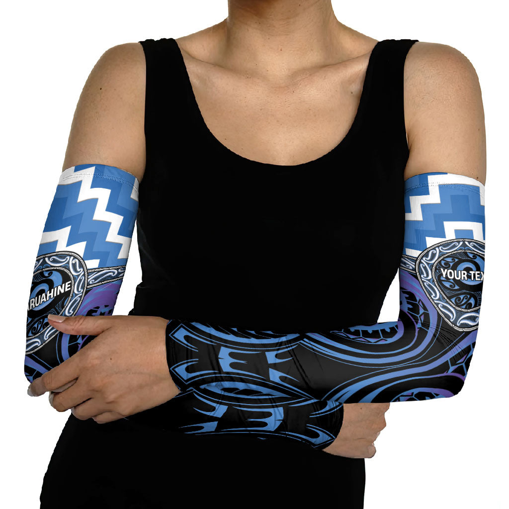 Aotearoa Ngaruahine Personalised Arm Sleeves Maori Iwi Poutama Puhoro Tattoo LT14 - Polynesian Pride