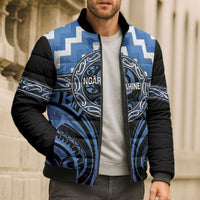 Aotearoa Ngaruahine Personalised Bomber Puffer Jacket Maori Iwi Poutama Puhoro Tattoo LT14 - Polynesian Pride