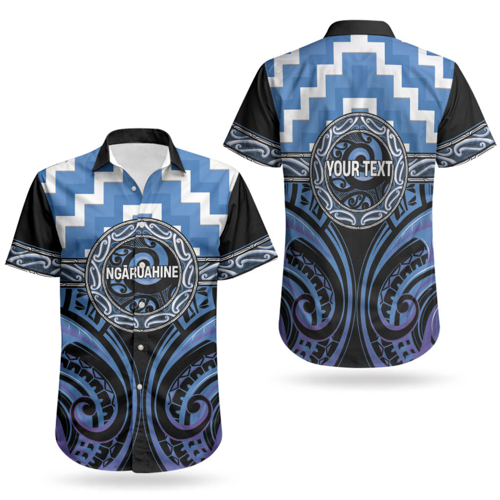 Aotearoa Ngaruahine Personalised Couples Matching Mermaid Dress and Hawaiian Shirt Maori Iwi Poutama Puhoro Tattoo LT14 - Polynesian Pride