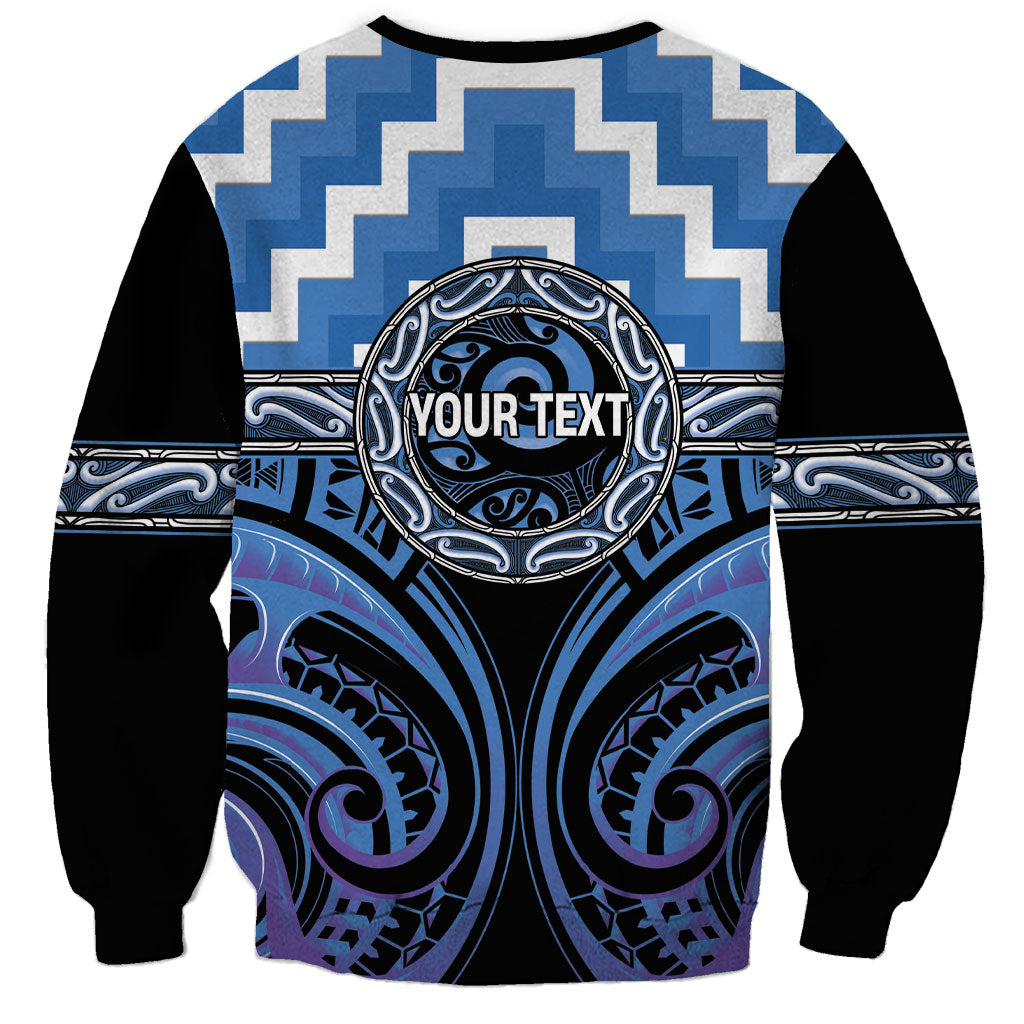 Aotearoa Ngaruahine Personalised Sweatshirt Maori Iwi Poutama Puhoro Tattoo LT14 - Polynesian Pride