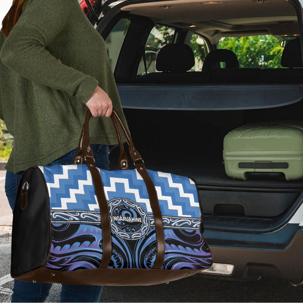 Aotearoa Ngaruahine Travel Bag Maori Iwi Poutama Puhoro Tattoo LT14 - Polynesian Pride