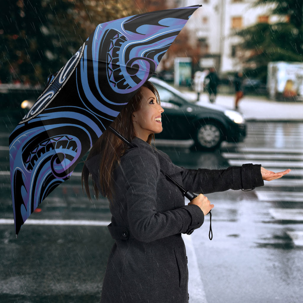 Aotearoa Ngaruahine Umbrella Maori Iwi Poutama Puhoro Tattoo LT14 - Polynesian Pride