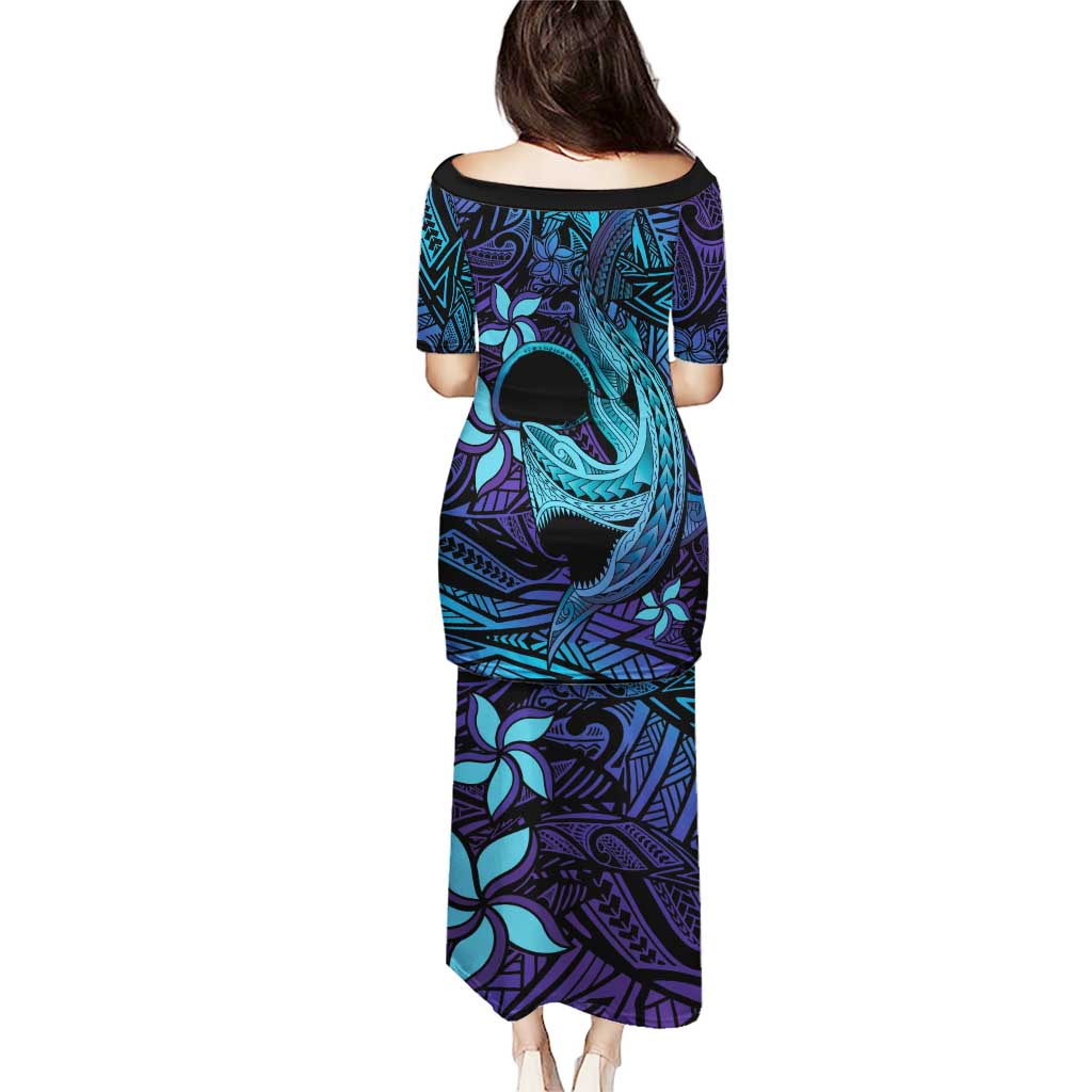 Nukuoro Atoll Puletasi Polynesian Shark Tattoo Purple Gradient Vibes
