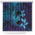 Nukuoro Atoll Shower Curtain Polynesian Shark Tattoo Purple Gradient Vibes