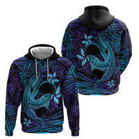 Nukuoro Atoll Zip Hoodie Polynesian Shark Tattoo Purple Gradient Vibes LT14 - Polynesian Pride