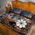 Personalised Kwajalein Atoll Quilt Bed Set Polynesian Shark Tattoo Gradient Vibes