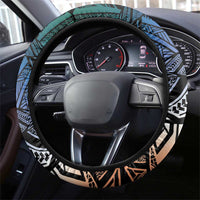 Kwajalein Atoll Steering Wheel Cover Polynesian Shark Tattoo Gradient Vibes LT14 - Polynesian Pride