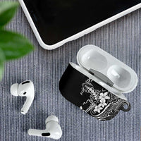 Black Hawaii AirPods Case Hammerhead Shark Tattoo Curve Polynesian - Polynesian Pride
