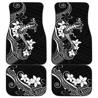 Black Hawaii Car Mats Hammerhead Shark Tattoo Curve Polynesian - Polynesian Pride