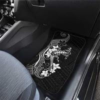 Black Hawaii Car Mats Hammerhead Shark Tattoo Curve Polynesian - Polynesian Pride