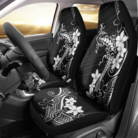Black Hawaii Car Seat Cover Hammerhead Shark Tattoo Curve Polynesian - Polynesian Pride
